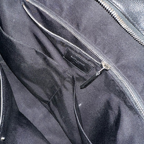 Saint Laurent black leather men’s briefcase. Wear with handle or cross body. - Picture 6 of 11